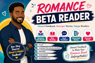 beta read your romance book with detaild reader feedback