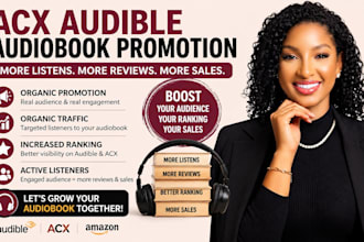 do amazon acx audible audiobook promotion to boost listeners and ranking