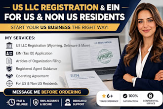 do US llc registration and ein for US and non US resident