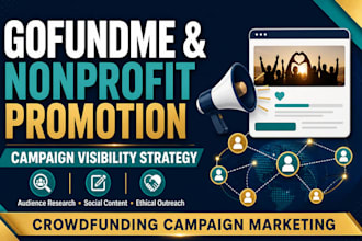 promote your gofundme nonprofit or crowdfunding campaign