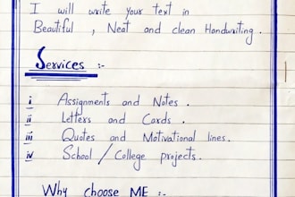 write worksheet english and urdu handwritten notes