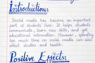 write neat handwritten notes english and urdu fast delivery