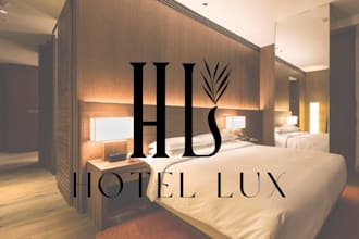design a luxury travel and hotel logo for your business