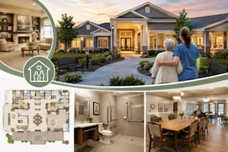 design adult family home and elderly care building plans
