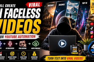 create ai cash cow faceless videos with voiceover and editing