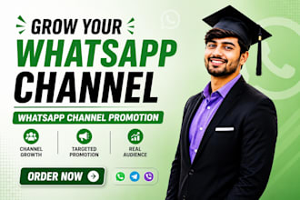 do organic whatsapp channel promotion with real followers