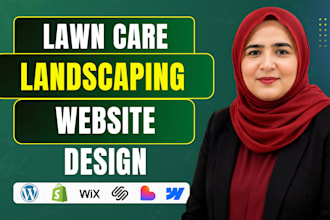 design lawn care website, landscaping, handyman, junk removal, cleaning website