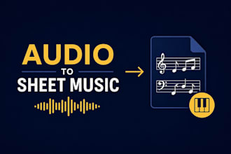 transcribe audio to sheet music with professional music transcription