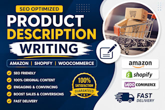 write SEO product descriptions for amazon shopify and a plus