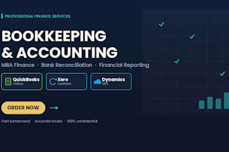 do bookkeeping and accounting in quickbooks, xero and dynamics 365