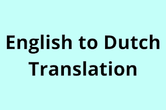 translate and proofread texts between english and dutch