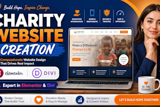 design professional impactful wordpress website for your nonprofit organization