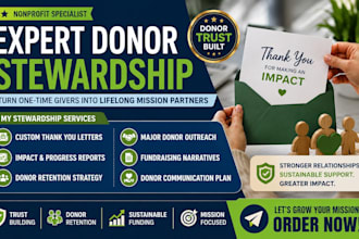 craft effective donor stewardship letters to retain and engage donors