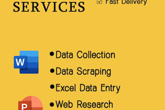 expert data entry and tally work