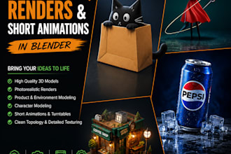 sculpt 3d models and short animations in blender