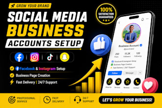 create professional facebook and instagram business page