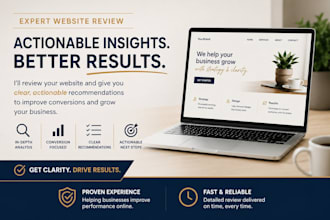 review your website and give actionable feedback