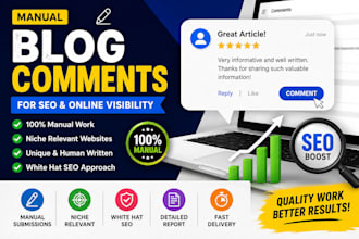 do manual blog comments for SEO