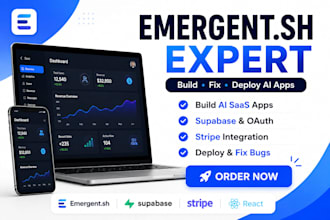 develop emergent sh ai app saas web app supabase stripe integration oauth auth