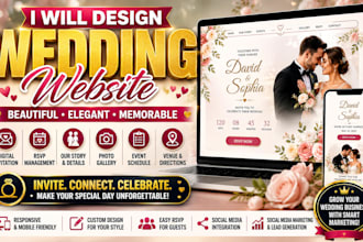 wedding website invitation rsvp event planner photography social media marketing