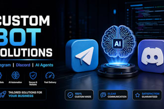 develop custom python discord telegram bots web scrapers and automation scripts