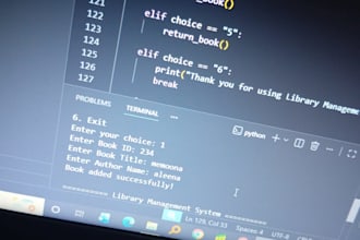 python library management system development