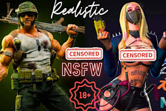 do realistic unreal engine nsfw 3d game characters with daz 3d modeling