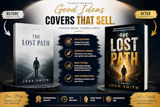 fix, modify, resize, edit, design book cover, ebook cover, amazon KDP cover