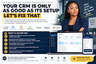 setup and automate housecall pro crm quoteiq mhelpdesk thryv simpro nutshell crm