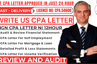 usa certified public accountant audit financial statement sign CPA letter in 1hr