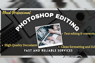 document editing change name date text image background photoshop edit in 1 hour