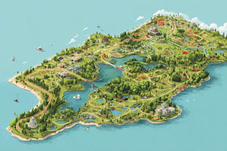design high quality vector map of any area