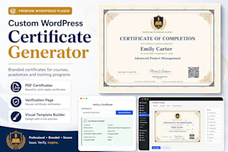 build a custom wordpress certificate generator with qr verification