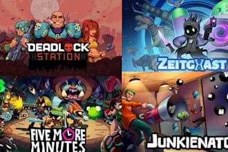 create game key art concept art illustration for steam capsule cover