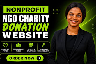 design charity website, donation website, nonprofit website, ngo website