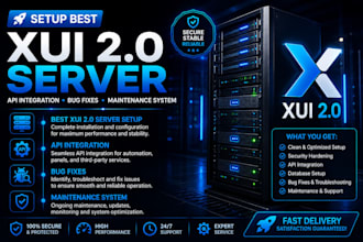 setup,  best xui 2,0 server api integration, bug fixes and maintenance system