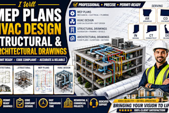 mep plans structural and architectural drawing hvac design in ar co indian ct de