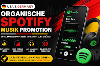 organic german spotify music promotion viral spotify streams growth marketing