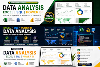 analyze, clean and visualize your data using excel , powerbi