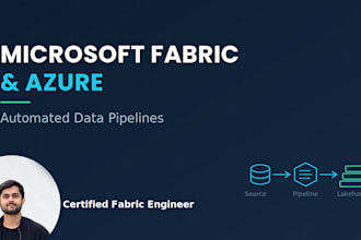 build azure and microsoft fabric etl data pipelines