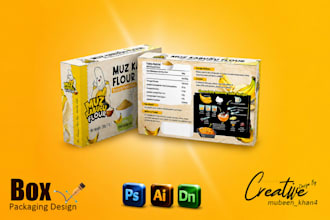 do product packaging box design, mailer box, subscription box, gift box and 3d
