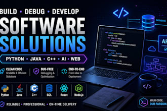 code, debug, develop ai , python, java, c, sql projects