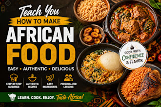 teach you how to make delicious meal of your choice