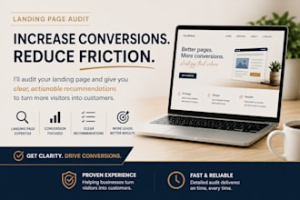 audit your landing page to improve conversions