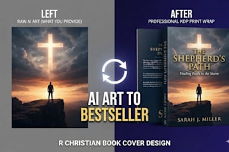 customize ai christian book cover and format KDP paperback