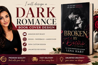 design a dark romance book cover for amazon kdp