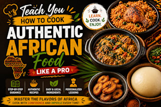 teach you how to cook authentic african food like a pro