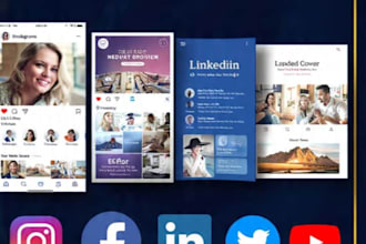 design professional business profile and social media branding