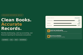 do bookkeeping and catch up accounting for your business