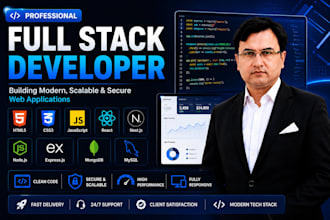 develop a full stack website from scratch